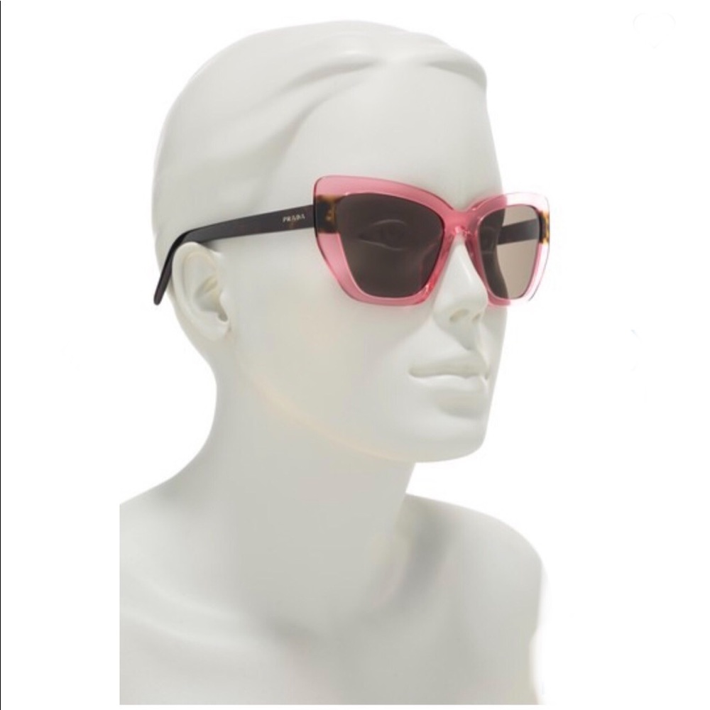 PRADA CATWALK 55MM CAT EYE SUNGLASSES